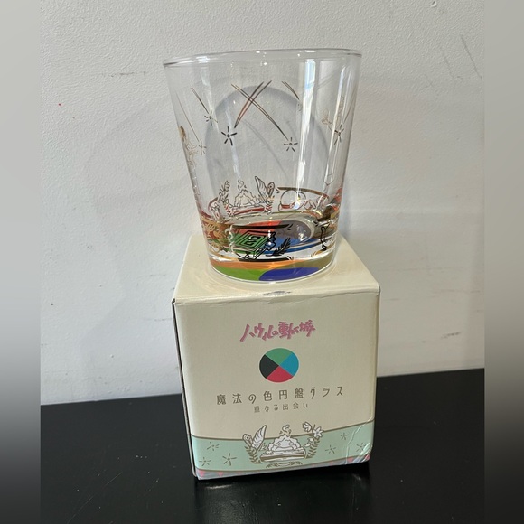 Firm! Studio Ghibli Howl's Moving Castle Gold Icons Glass Cup - Picture 7 of 10